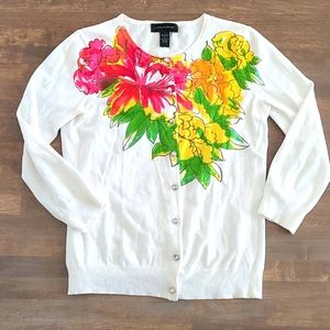 Fun Floral Knit Cardigan